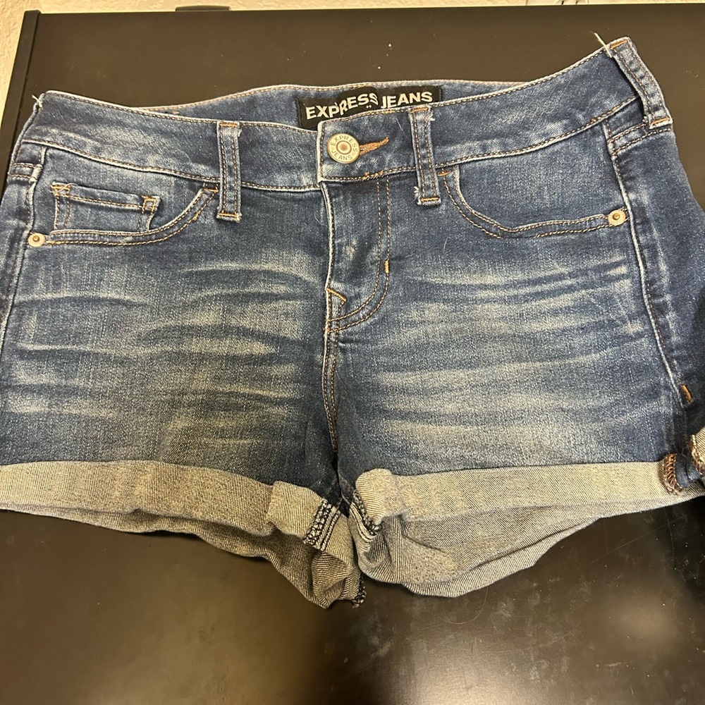 Women's Blue Denim Shorts